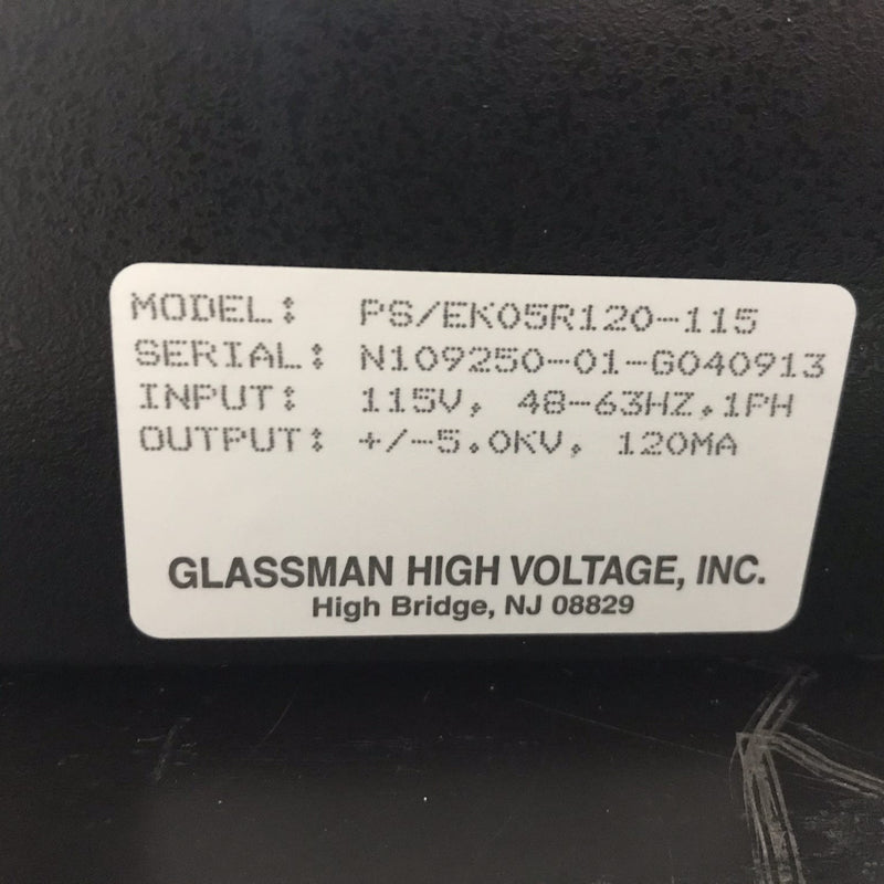 Glassman EK Series PS/EK 05 R 120-115 High Voltage Power Supply