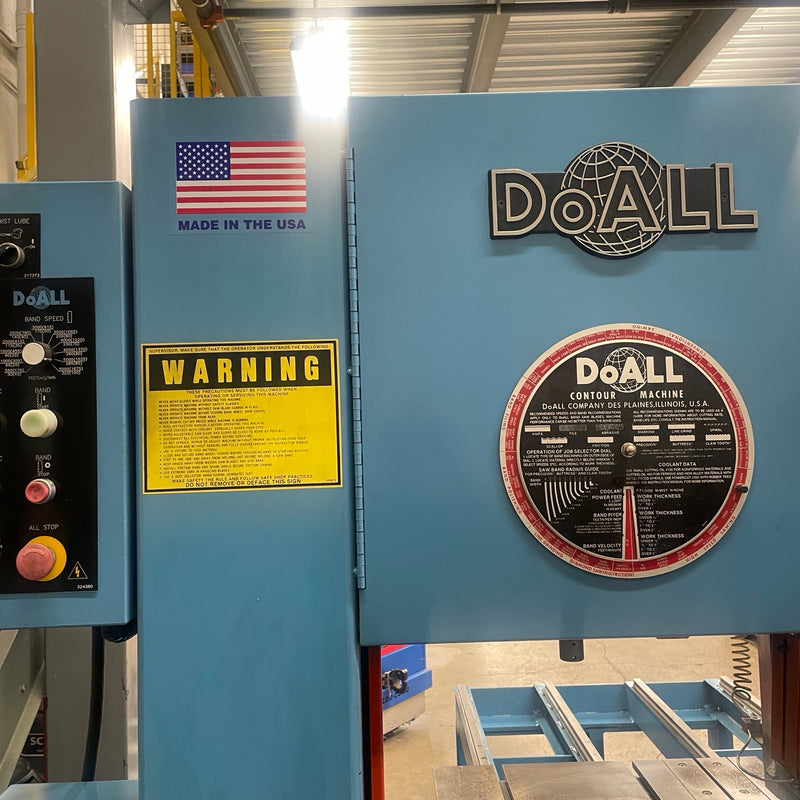 DoAll 2013 V 3 Vertical Contour Band Saw