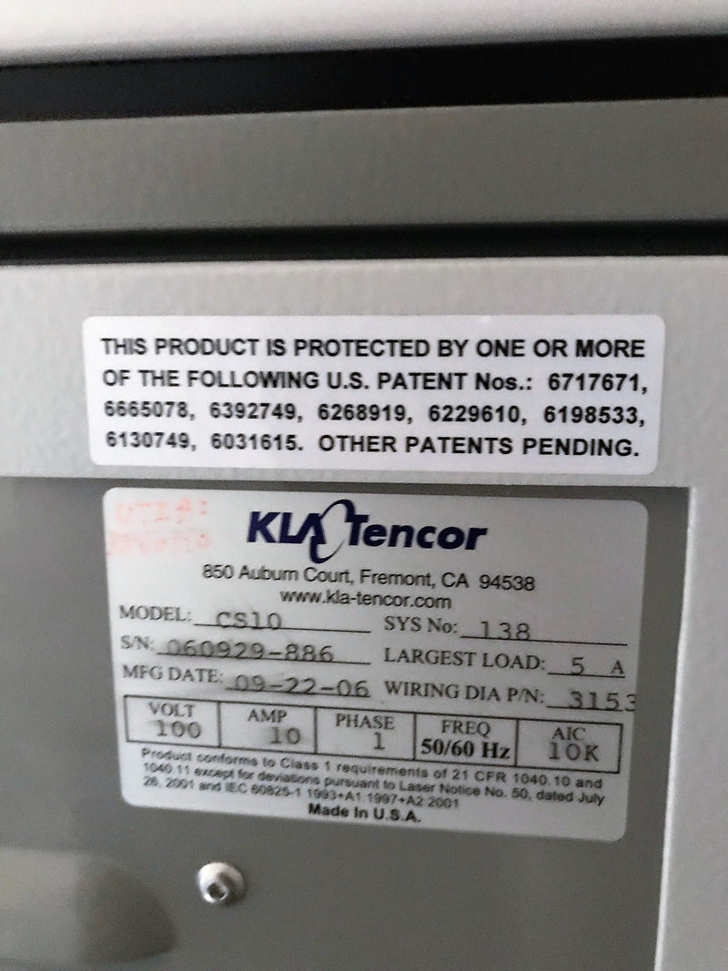 KLA-Tencor Candela CS 10 Surface Analyzer