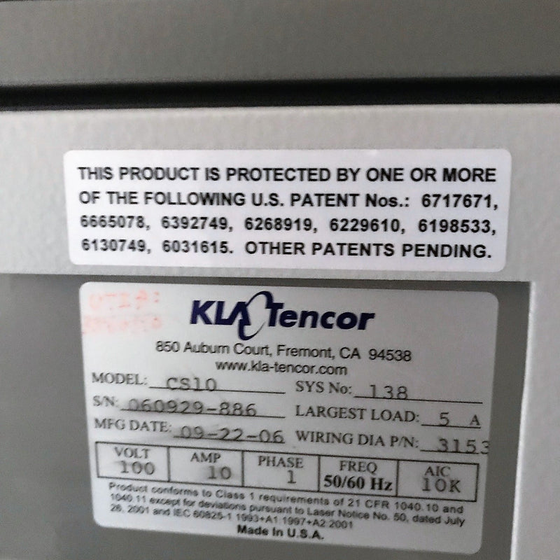 KLA-Tencor Candela CS 10 Surface Analyzer