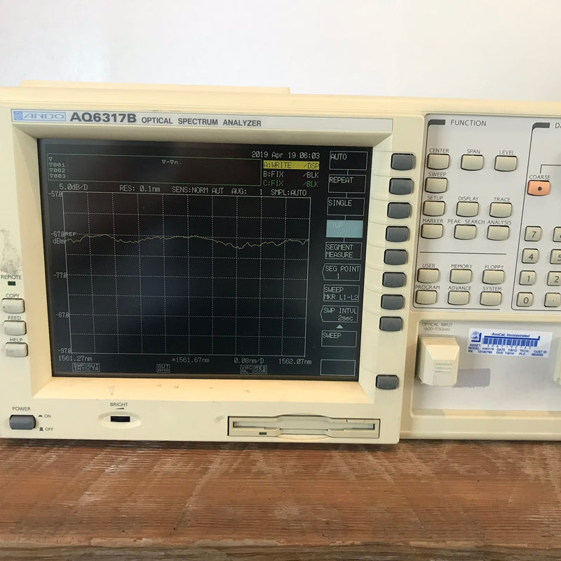 Ando AQ 6317 B Optical Spectrum Analyzer