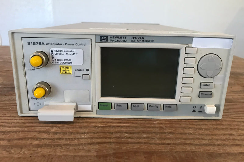 Agilent 8163 A Lightwave Multimeter