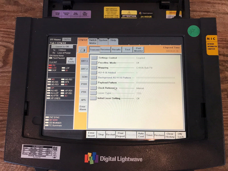 Digital Lightwave NIC 10 Network Information Analyzer