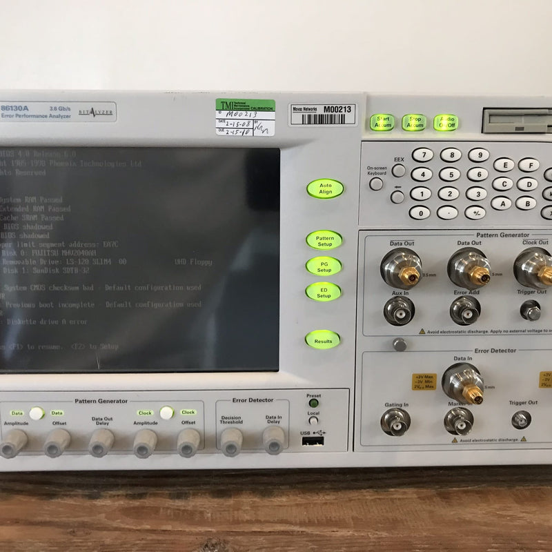 Agilent 86130 A BitAlyzer Error Performance Analyzer