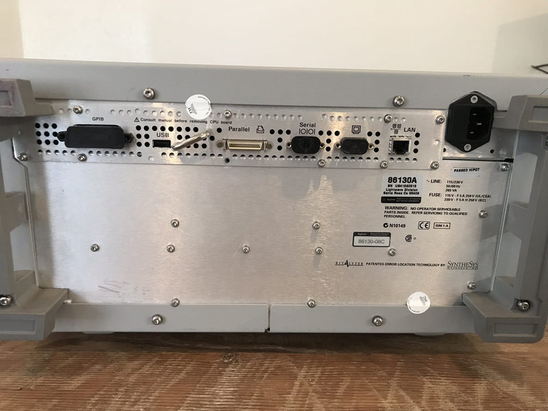 Agilent 86130 A BitAlyzer Error Performance Analyzer