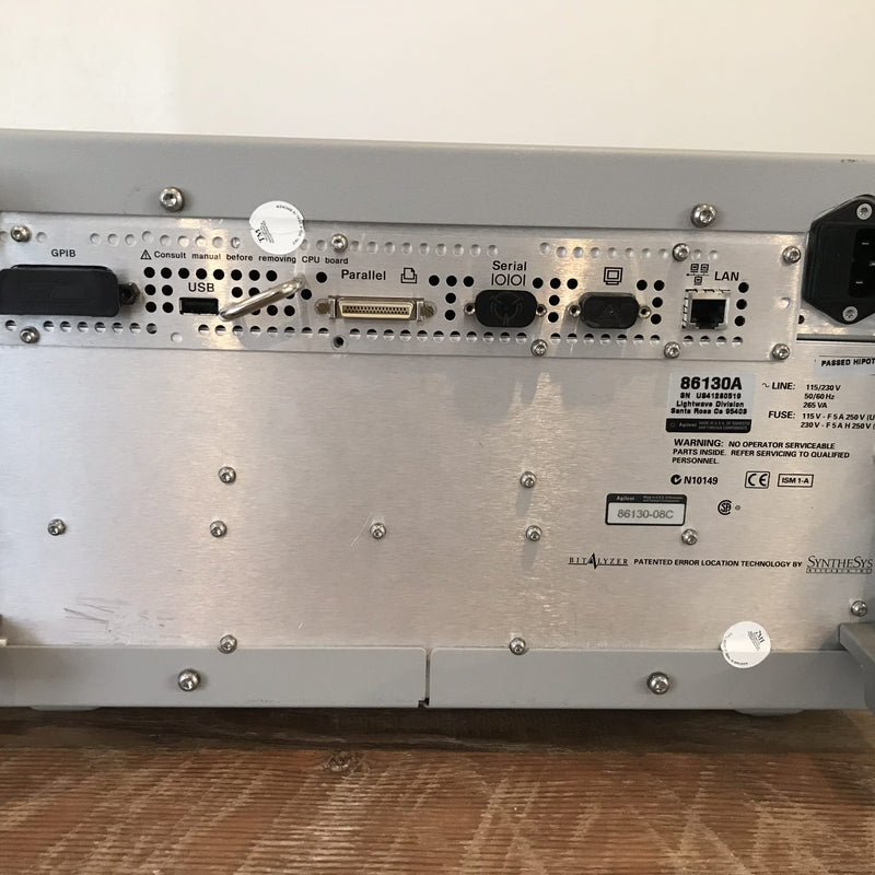 Agilent 86130 A BitAlyzer Error Performance Analyzer