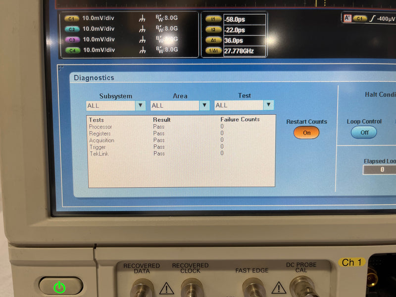 Tektronix DSA 70804 B Digital Serial Analyzer / Oscilloscope