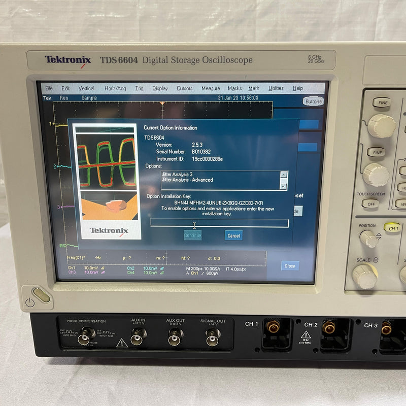 Tektronix TDS 6604 Digital Storage Oscilloscope