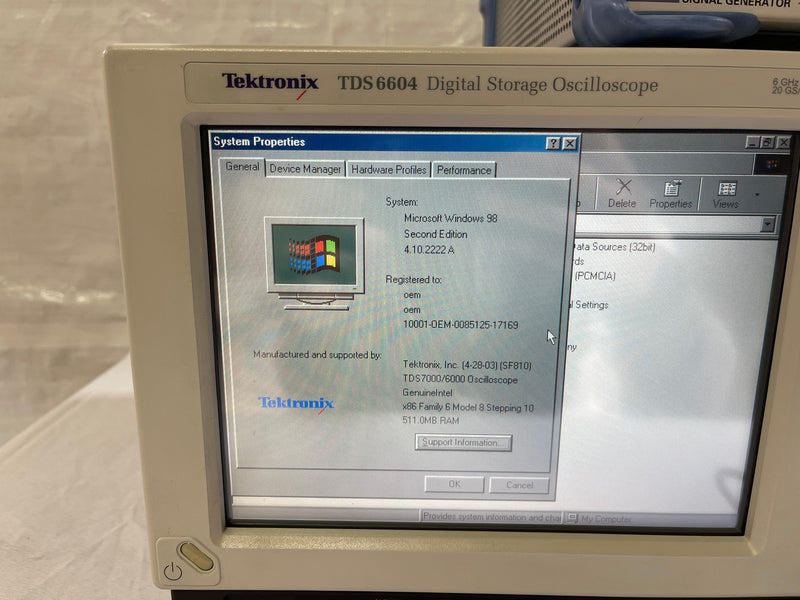 Tektronix TDS 6604 Digital Storage Oscilloscope