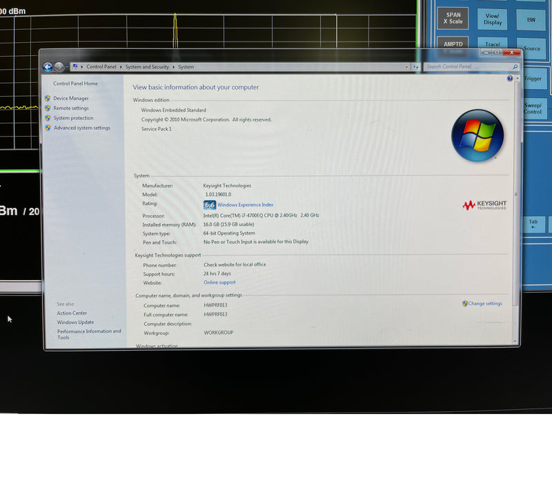 Agilent / Keysight M 9037 A PXIe Embedded Controller