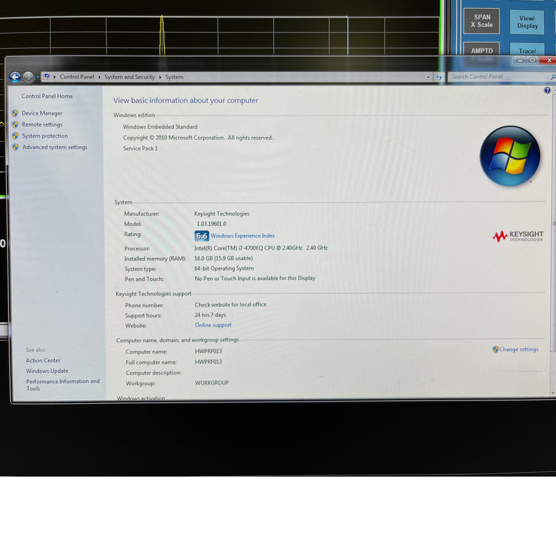 Agilent / Keysight M 9037 A PXIe Embedded Controller