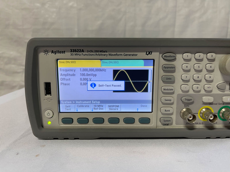 Agilent 33522 A Function / Arbitrary Waveform Generator