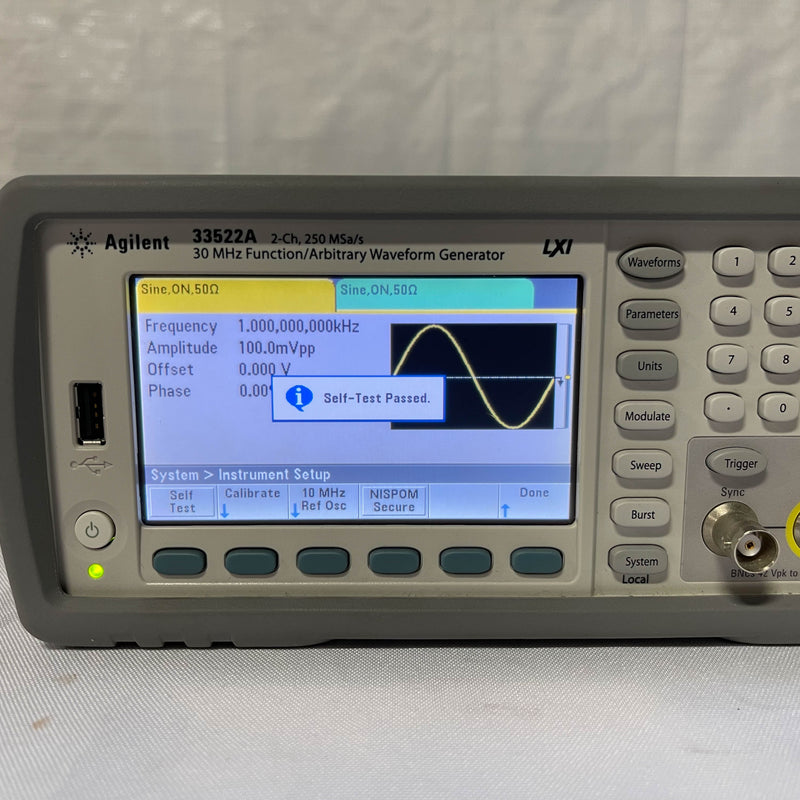 Agilent 33522 A Function / Arbitrary Waveform Generator