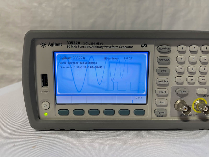 Agilent 33522 A Function / Arbitrary Waveform Generator