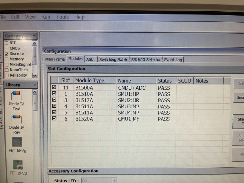 Agilent B 1520 A Multi-Frequency CMU Module