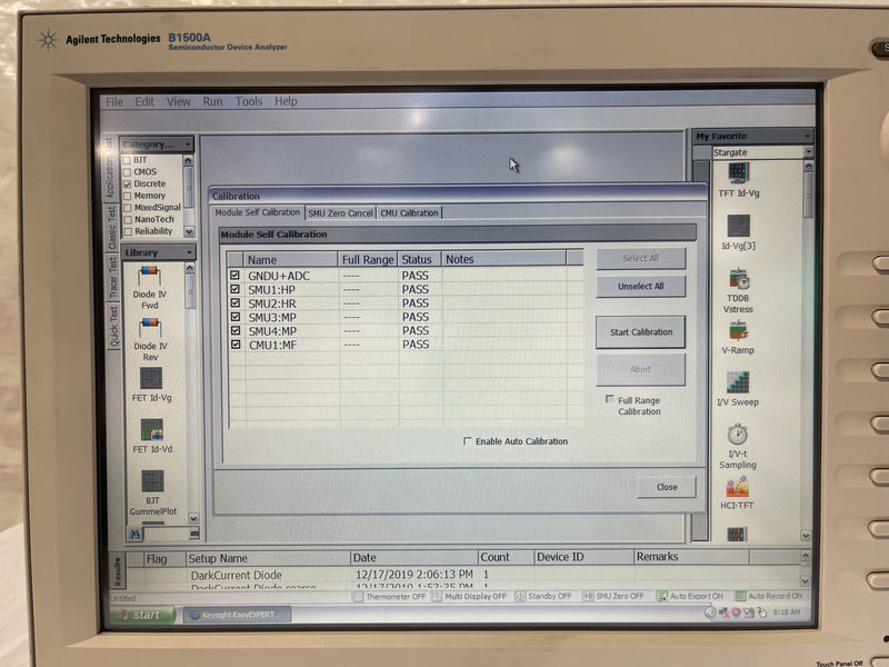 Agilent B 1520 A Multi-Frequency CMU Module