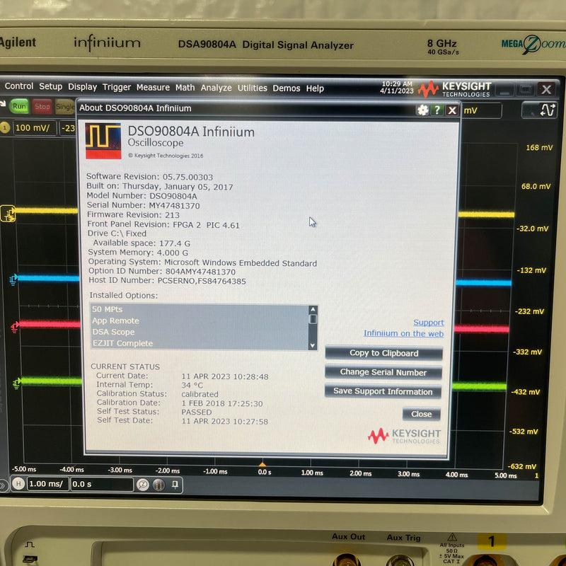 Agilent Infiniium DSA 90804 A Digital Signal Analyzer