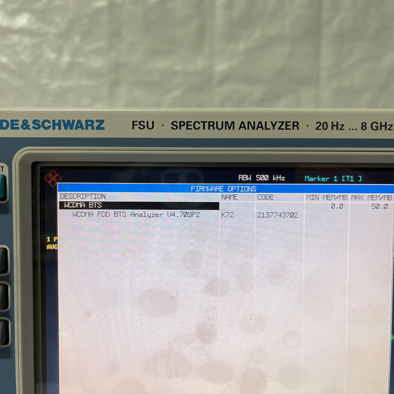 Rohde & Schwarz FSU 8 Spectrum Analyzer