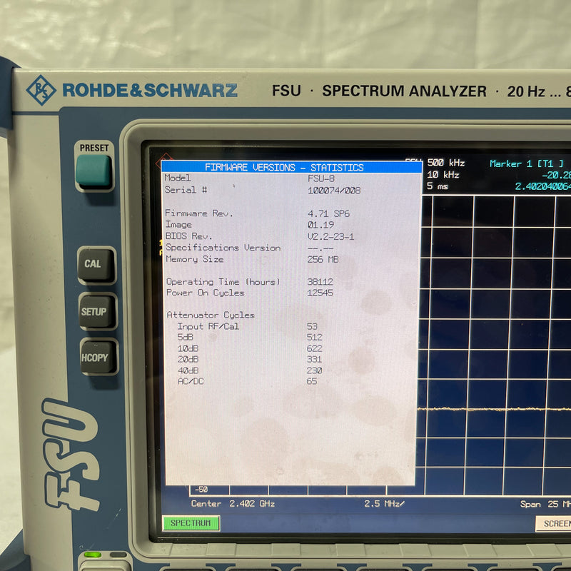 Rohde & Schwarz FSU 8 Spectrum Analyzer