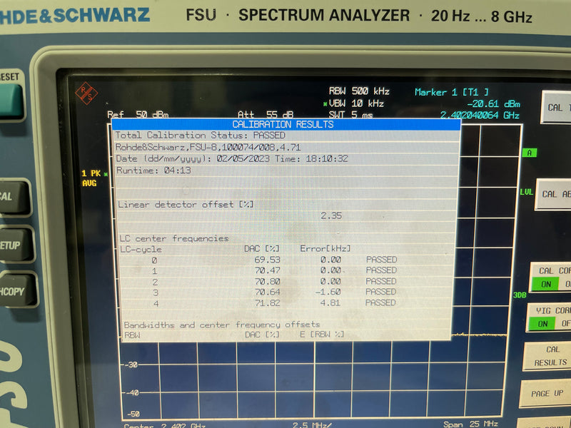 Rohde & Schwarz FSU 8 Spectrum Analyzer