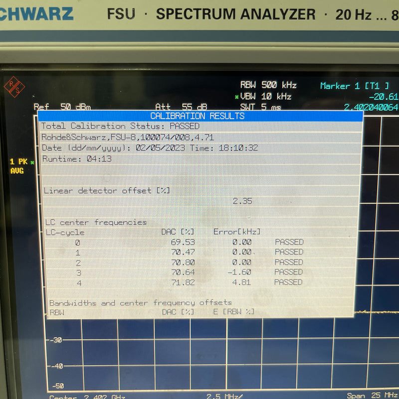 Rohde & Schwarz FSU 8 Spectrum Analyzer