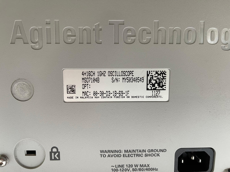 Agilent MSO 7104 B Oscilloscope