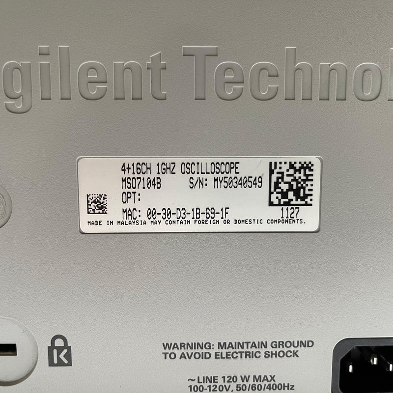 Agilent MSO 7104 B Oscilloscope