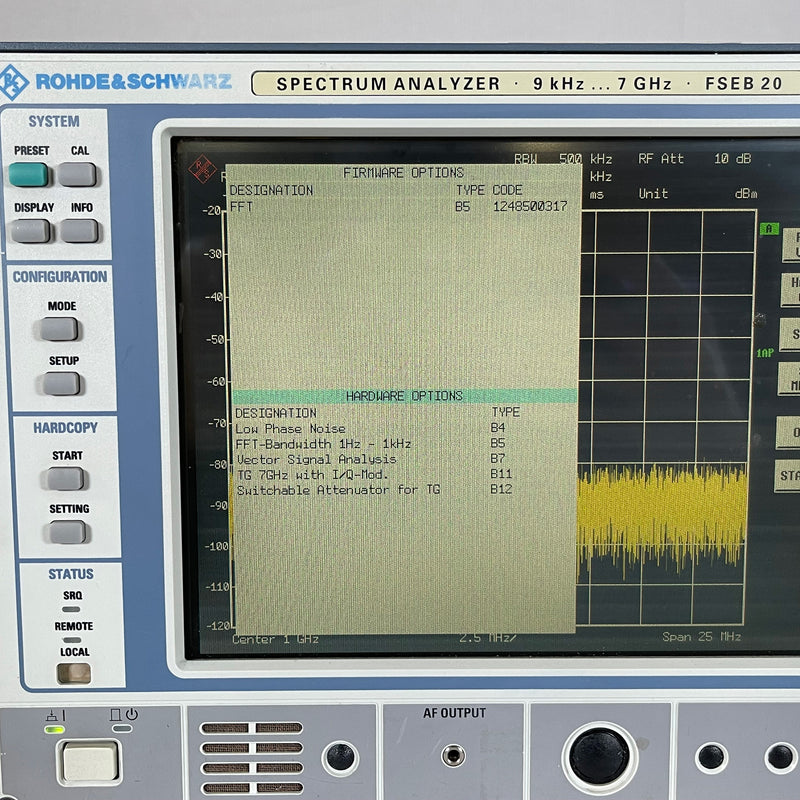 Rohde & Schwarz FSEB 20 / 30 Spectrum Analyzer