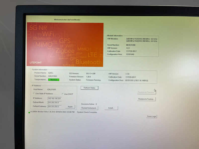 Litepoint IQXEL 160 Connectivity Test System