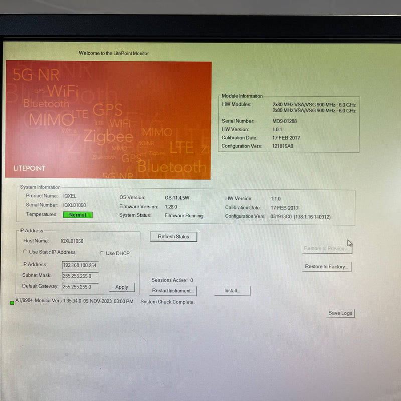 Litepoint IQXEL 160 Connectivity Test System