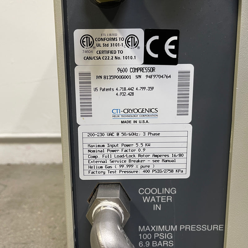 CTI 9600 Compressor