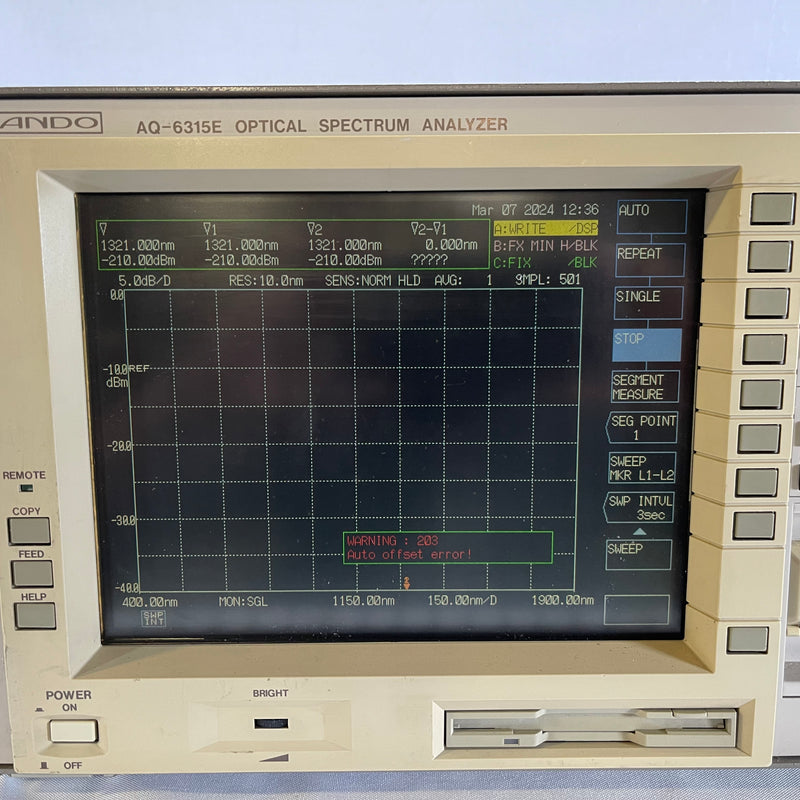 Ando AQ 6315 E Optical Spectrum Analyzer