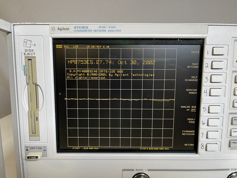 Agilent 8753 ES S Parameter Network Analyzer