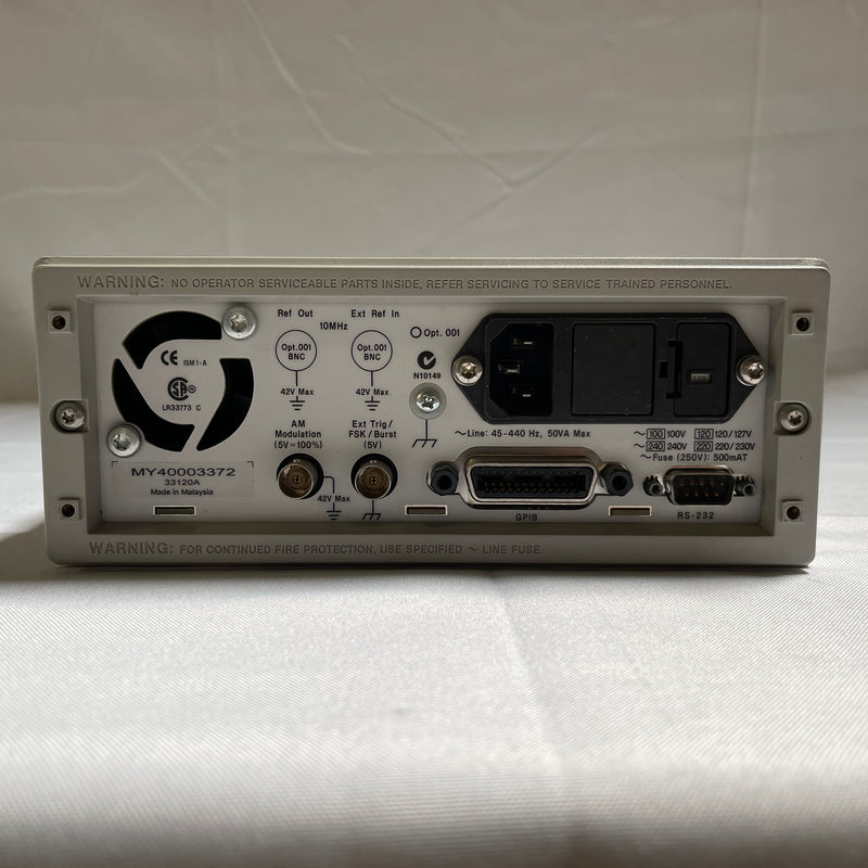 Agilent 33120 A Function / Arbitrary Waveform Generator