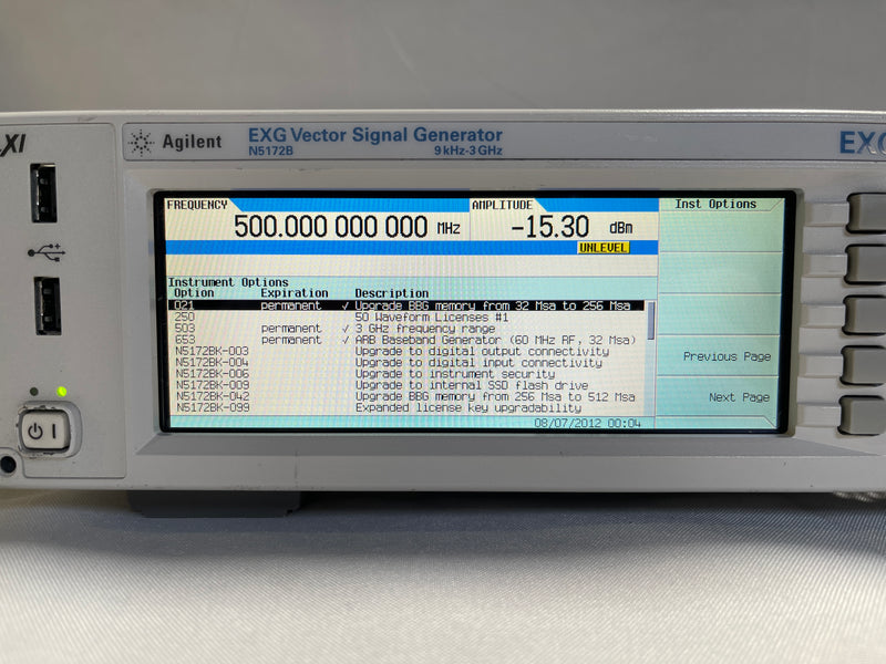 Agilent N 5172 B EXG Vector Signal Generator