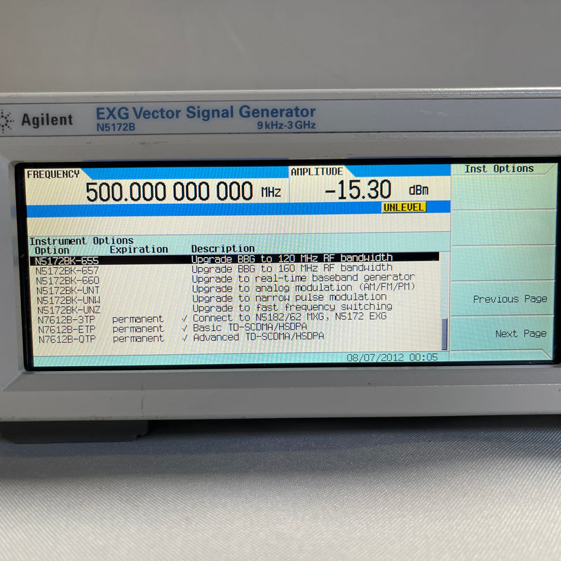 Agilent N 5172 B EXG Vector Signal Generator