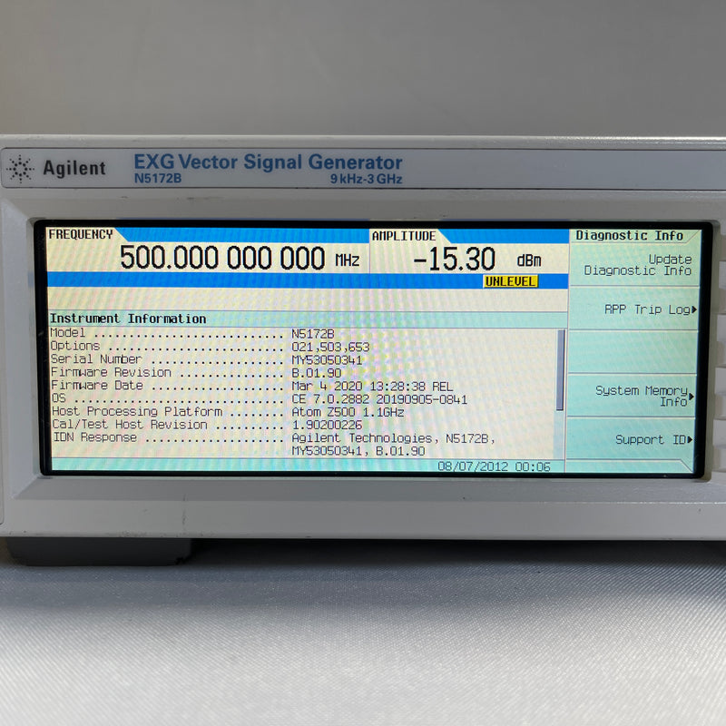 Agilent N 5172 B EXG Vector Signal Generator