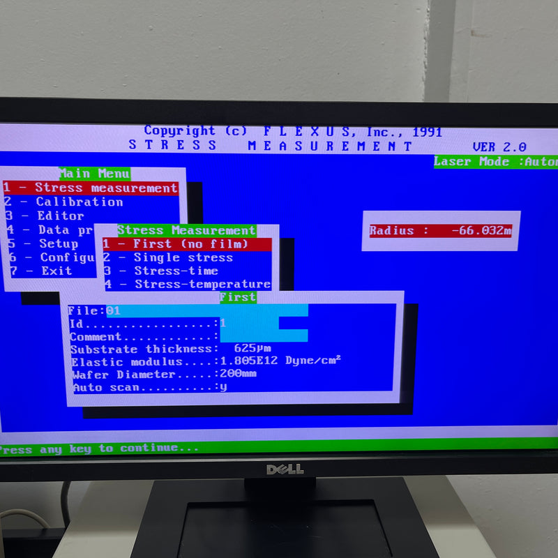 KLA-Tencor Flexus F 2320 I Stress Measurement System