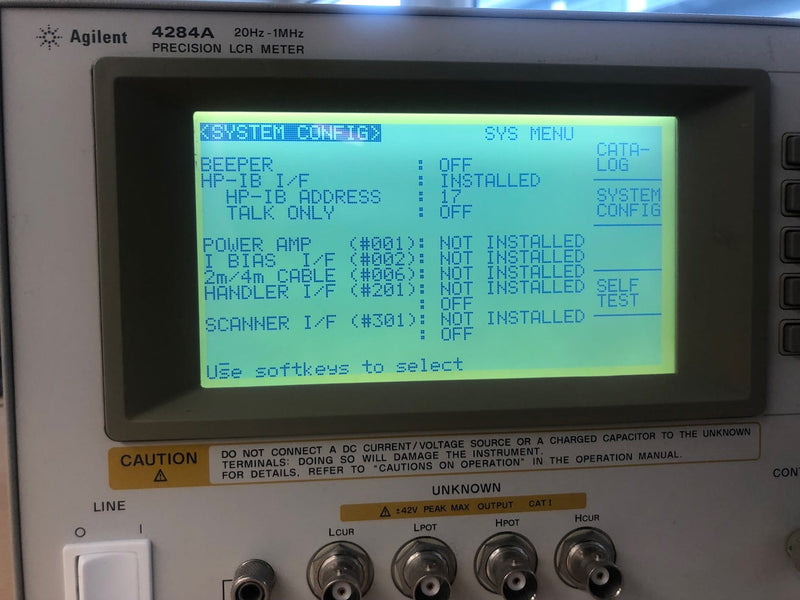 Agilent 4284 A Precision LCR Meter