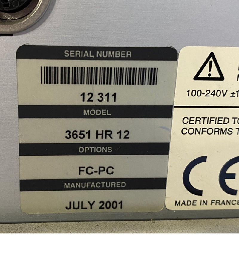 Photonetics Walics 3651 HR 12 Optical Spectrum Analyzer