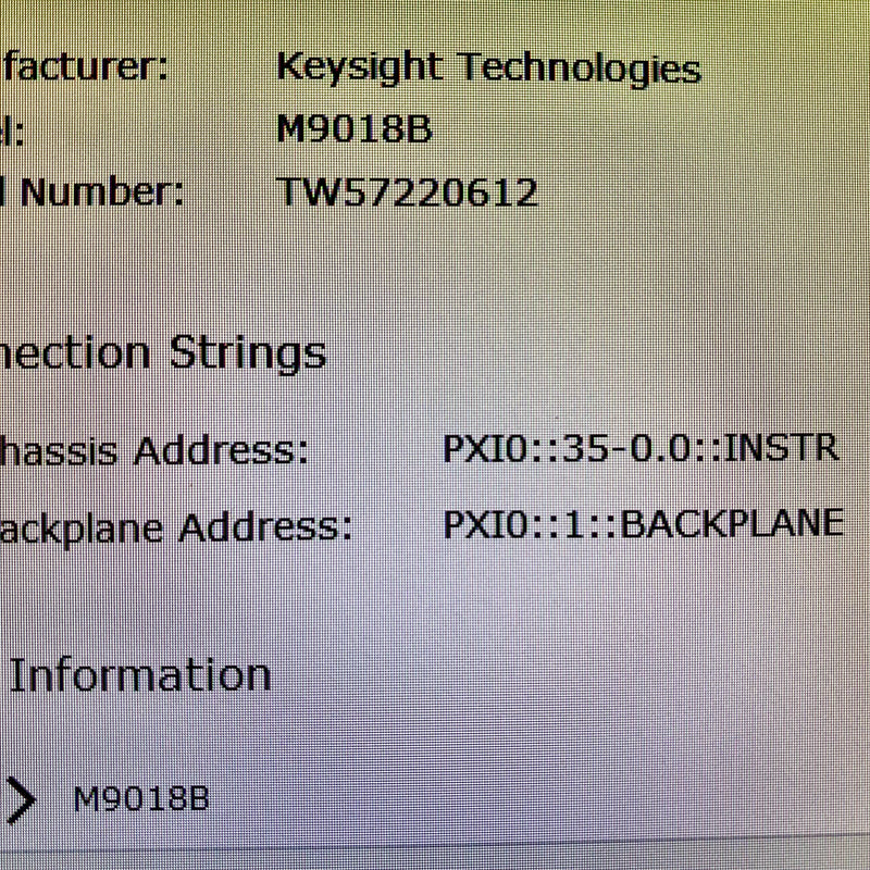 Agilent / Keysight M 9018 B PXIe Chassis