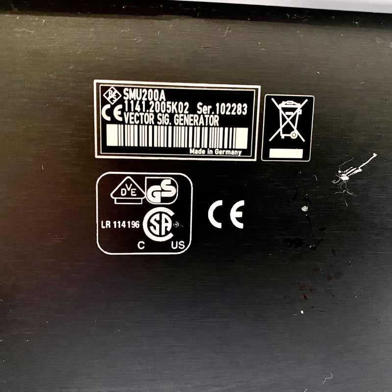 Rohde & Schwarz SMU 200 A Vector Signal Generator