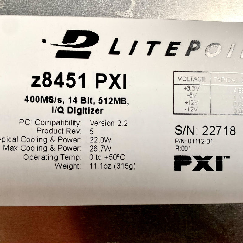 Litepoint Z 8451 PXI I/Q Digitizer