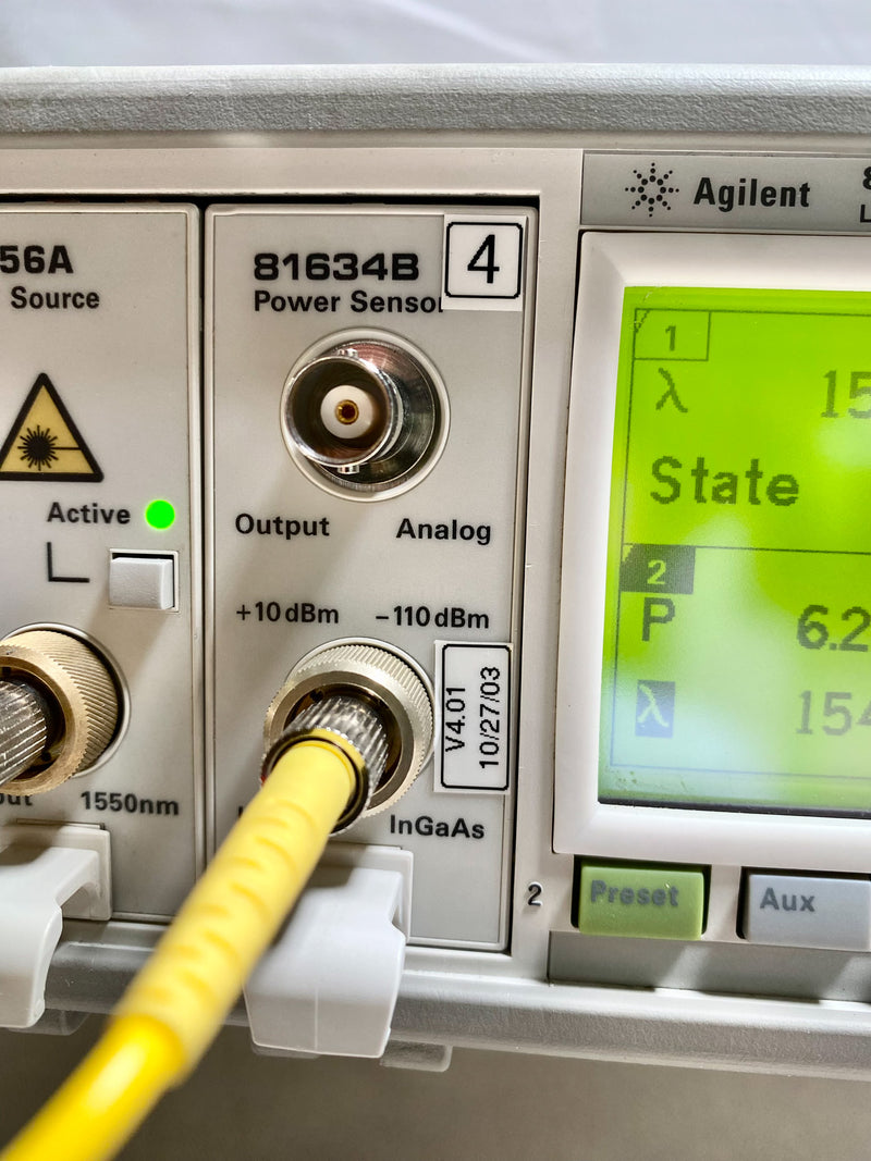 Agilent 81634 B Low Polarization Dependence Optical Power Sensor