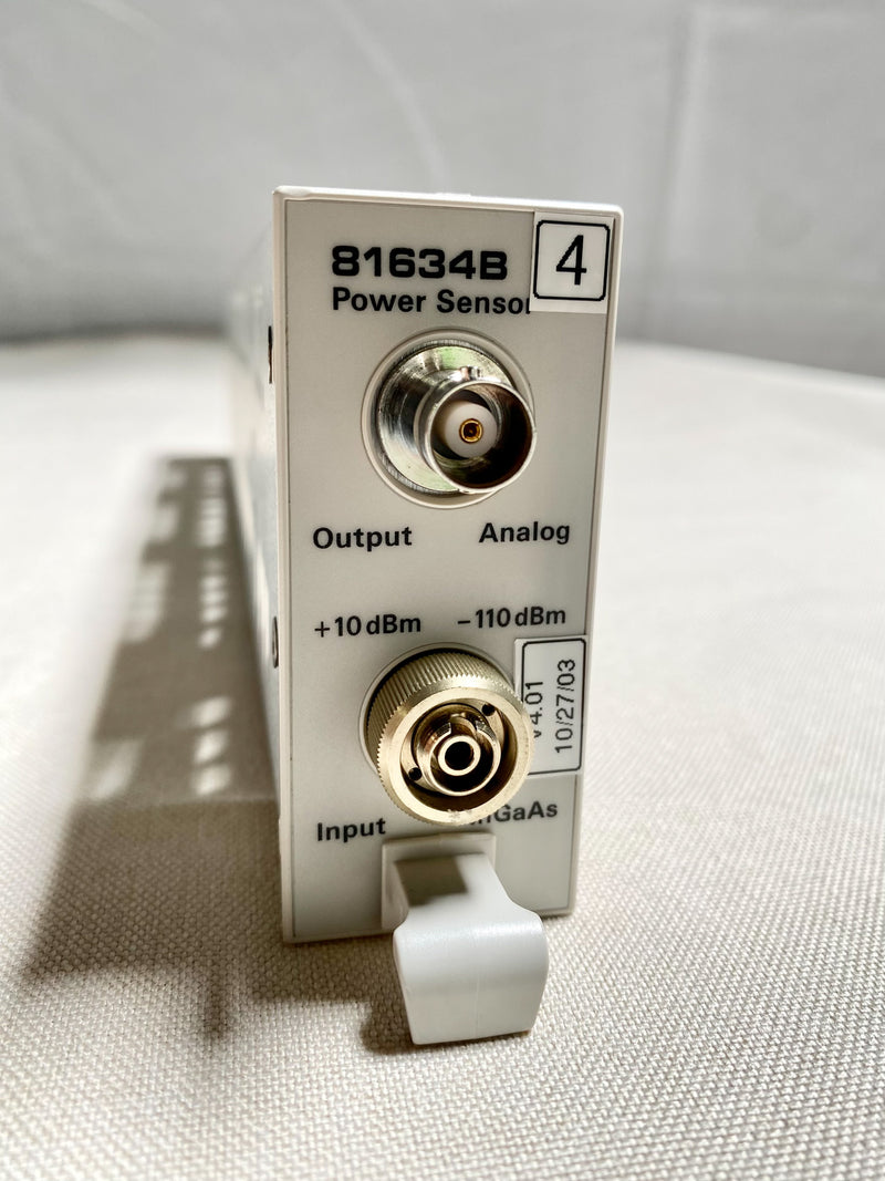 Agilent 81634 B Low Polarization Dependence Optical Power Sensor