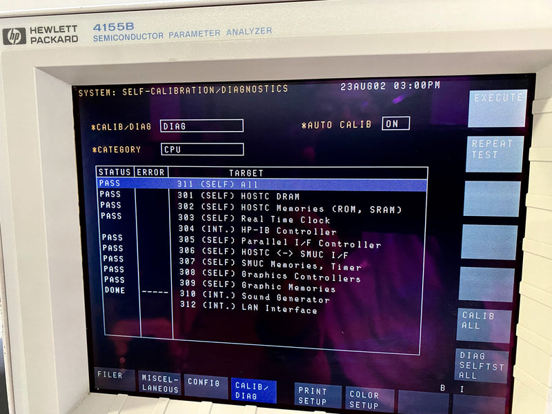 Agilent 4155 B Semiconductor Parameter Analyzer