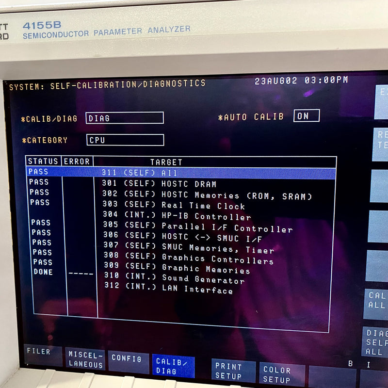 Agilent 4155 B Semiconductor Parameter Analyzer