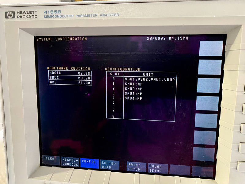 Agilent 4155 B Semiconductor Parameter Analyzer