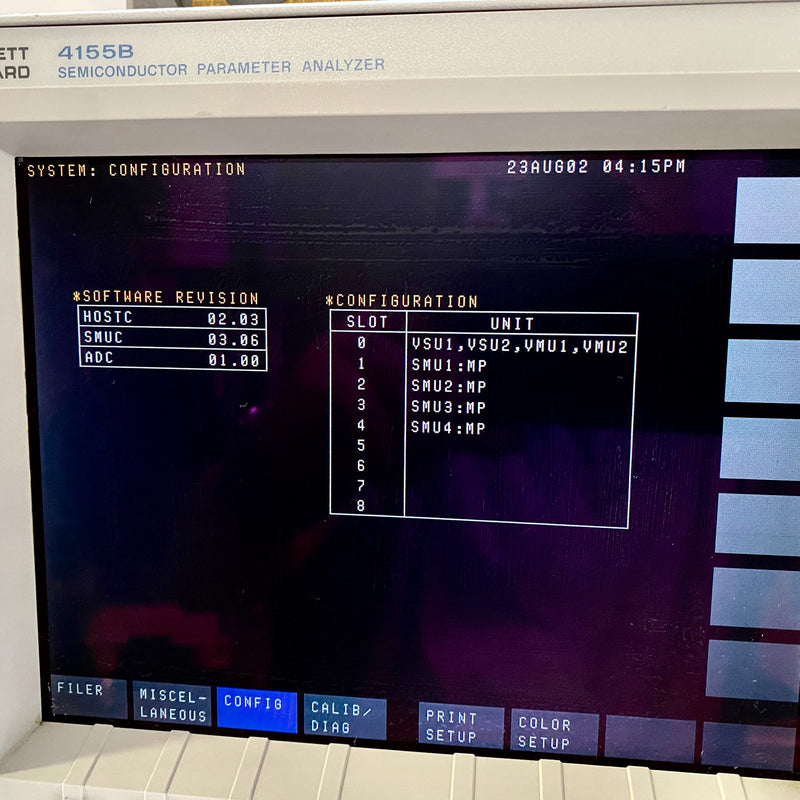 Agilent 4155 B Semiconductor Parameter Analyzer