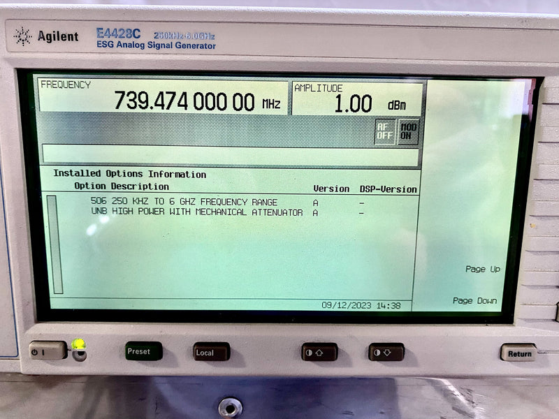 Agilent E 4428 C ESG Analog Signal Generator